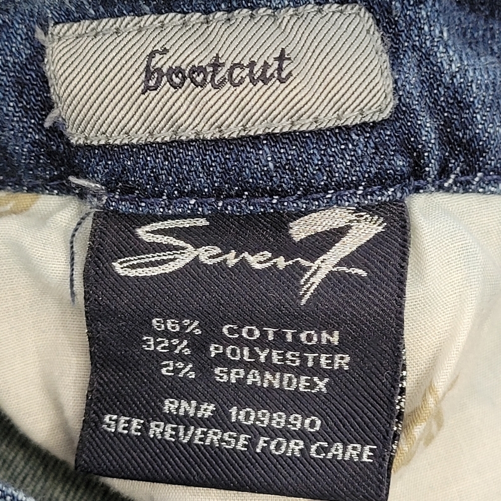 Seven7 Denim Bootcut Boyfriend Jeans Size 8 - Picture 12 of 14